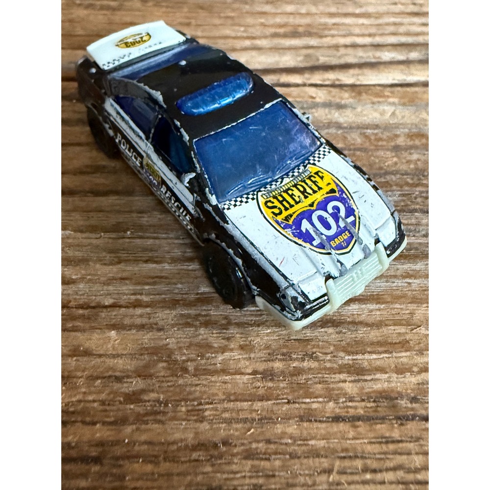 Y2K‎ 2000s Matchbox Police Car Sheriff Rescue 102 Black White Diecast Toy